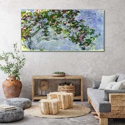 Tablou pe panza Les Roses Claude Monet