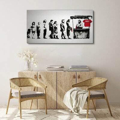 Tablou pe panza Festivalul Banksy