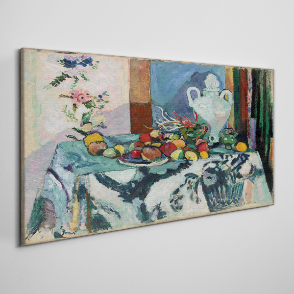 Tablou canvas Natura moartă cu fructe și o vază