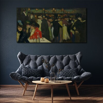Tablou canvas Seara la cafenea