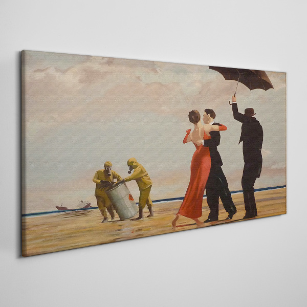 Tablou canvas Plimbare romantică pe plajă