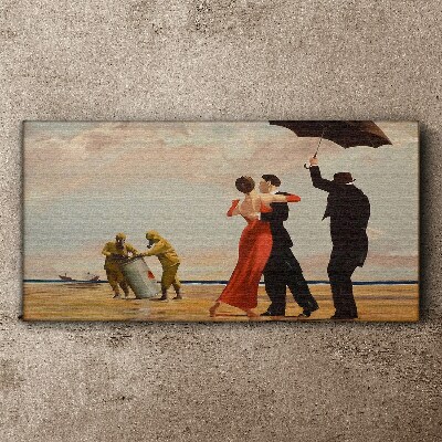Tablou canvas Salvare pe plajă Banksy