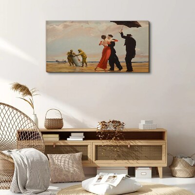 Tablou canvas Plimbare romantică pe plajă
