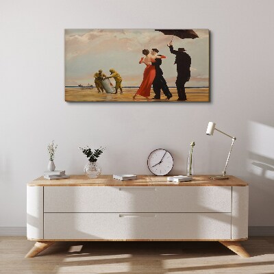Tablou canvas Plimbare romantică pe plajă