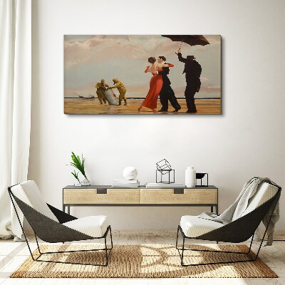 Tablou canvas Plimbare romantică pe plajă