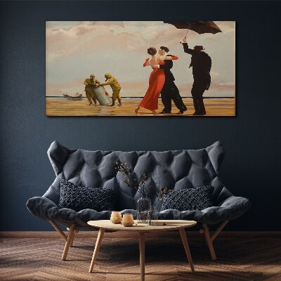 Tablou canvas Plimbare romantică pe plajă