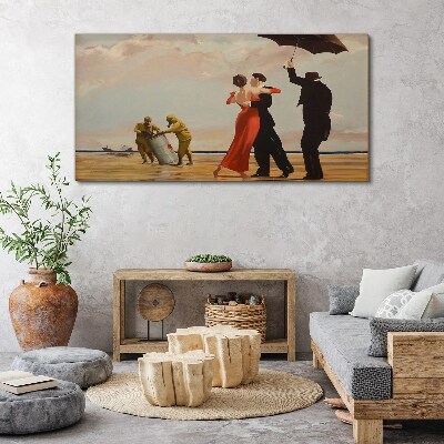 Tablou canvas Plimbare romantică pe plajă