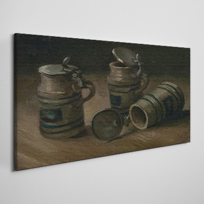 Tablou canvas Căni antice pe masă