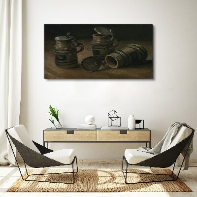 Tablou canvas Căni antice pe masă