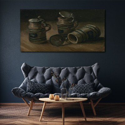 Tablou canvas Căni antice pe masă