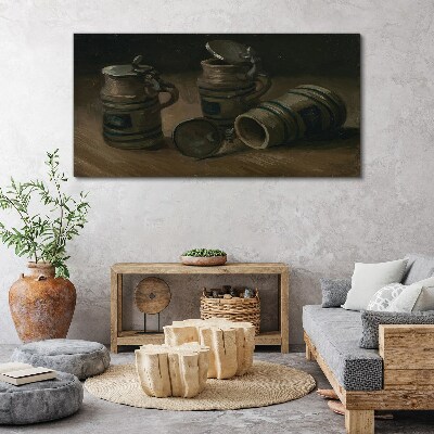 Tablou canvas Căni antice pe masă