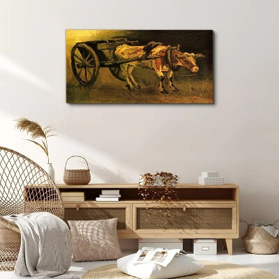 Tablou canvas Car și Boi Van Gogh