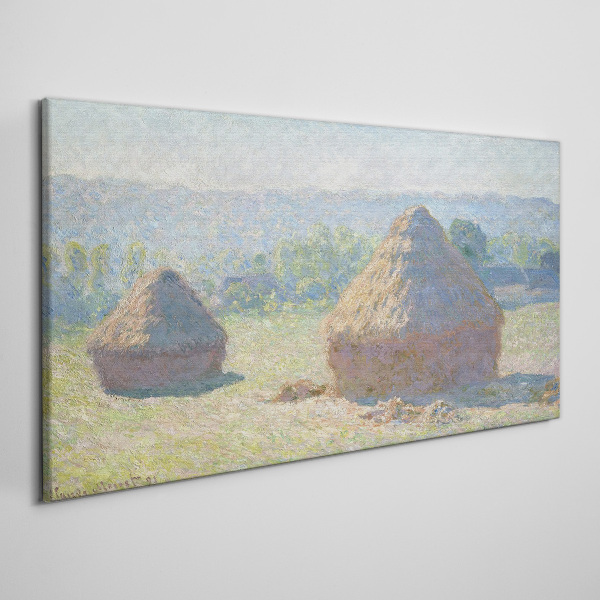 Tablou canvas Soarele de vară peste carpi de fân