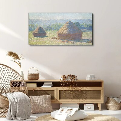 Tablou canvas Soarele de vară peste carpi de fân