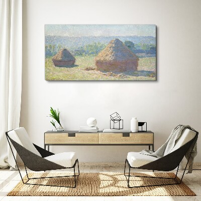 Tablou canvas Soarele de vară peste carpi de fân