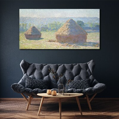 Tablou canvas Soarele de vară peste carpi de fân