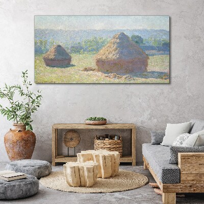 Tablou canvas Soarele de vară peste carpi de fân