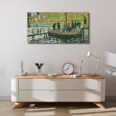 Tablou canvas O zi de vară pe râu
