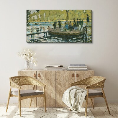 Tablou canvas O zi de vară pe râu