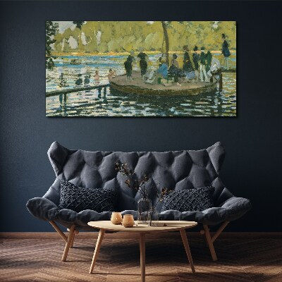 Tablou canvas O zi de vară pe râu