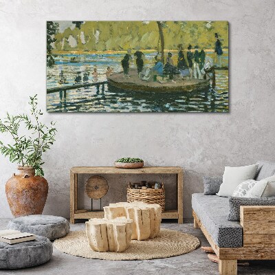 Tablou canvas O zi de vară pe râu