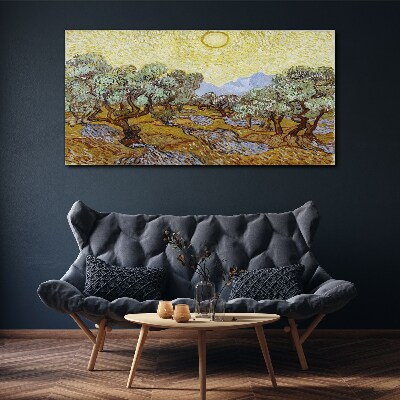 Tablou canvas Măslini la soare