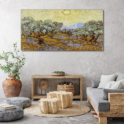 Tablou canvas Soarele pădurii Van Gogh