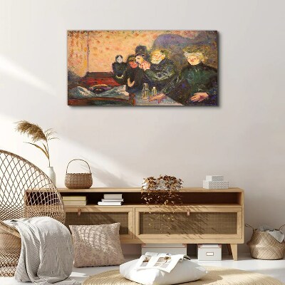 Tablou canvas Seara la cafenea