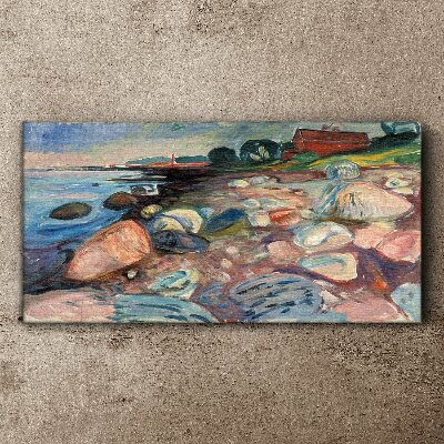 Tablou canvas Peisaj de litoral cu pietre