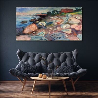Tablou canvas Peisaj de litoral cu pietre