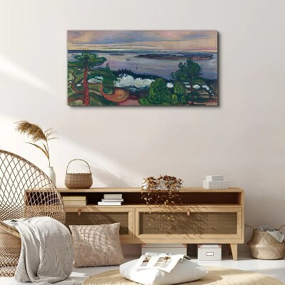 Tablou canvas Peisaj marin cu copaci