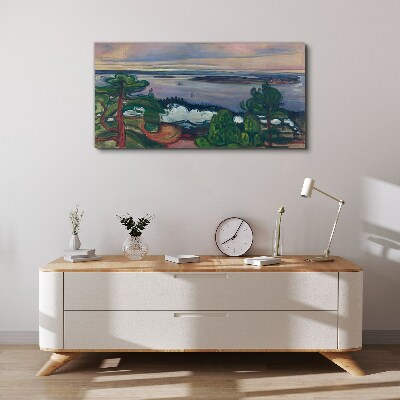 Tablou canvas Peisaj marin cu copaci