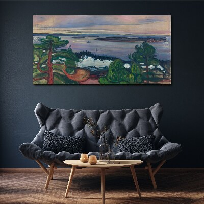 Tablou canvas Peisaj marin cu copaci
