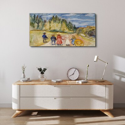 Tablou canvas O plimbare printre copaci