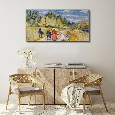 Tablou canvas O plimbare printre copaci