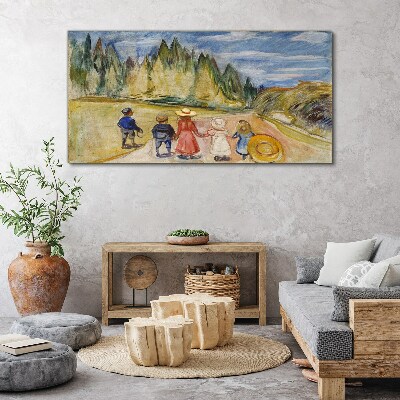 Tablou canvas O plimbare printre copaci