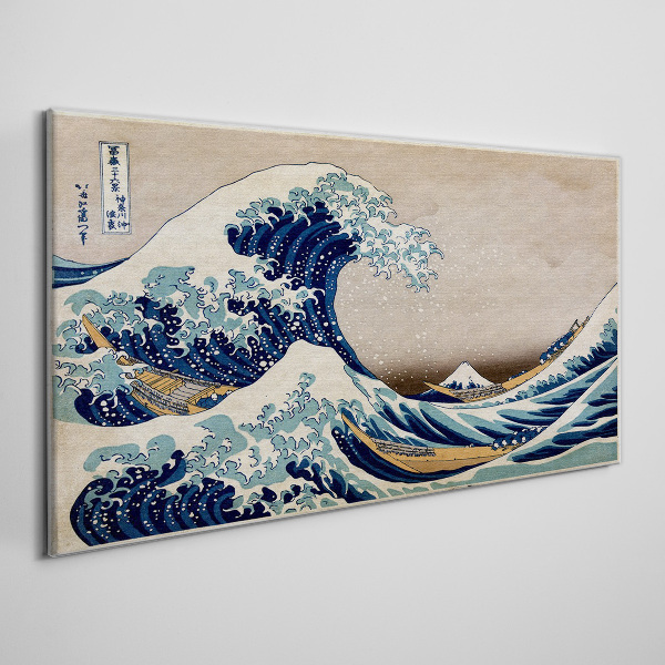 Tablou canvas Marele Val de lângă Kanagawa