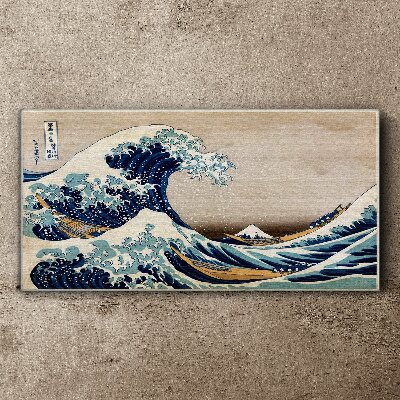 Tablou canvas Marele Val de lângă Kanagawa