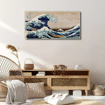 Tablou canvas Marele Val de lângă Kanagawa