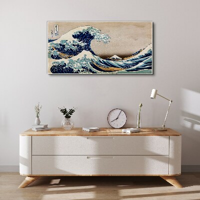 Tablou canvas Marele Val de lângă Kanagawa