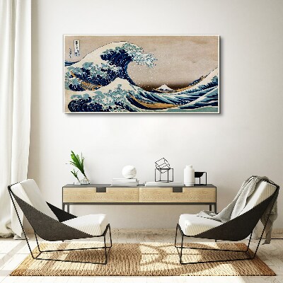 Tablou canvas Marele Val de lângă Kanagawa