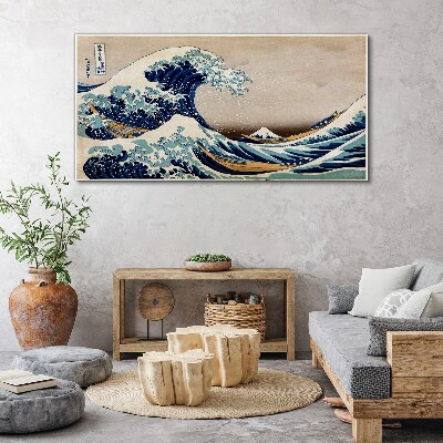 Tablou canvas Marele Val de lângă Kanagawa