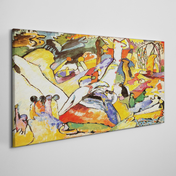 Tablou canvas Haosul colorat al vieții
