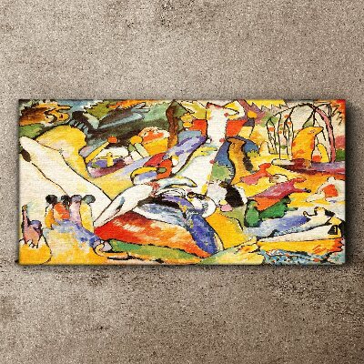 Tablou canvas Haosul colorat al vieții