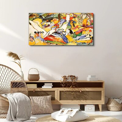 Tablou canvas Haosul colorat al vieții