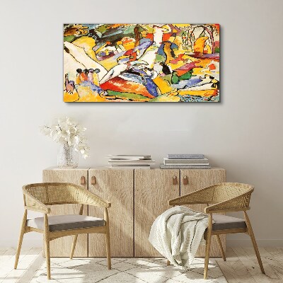 Tablou canvas Haosul colorat al vieții