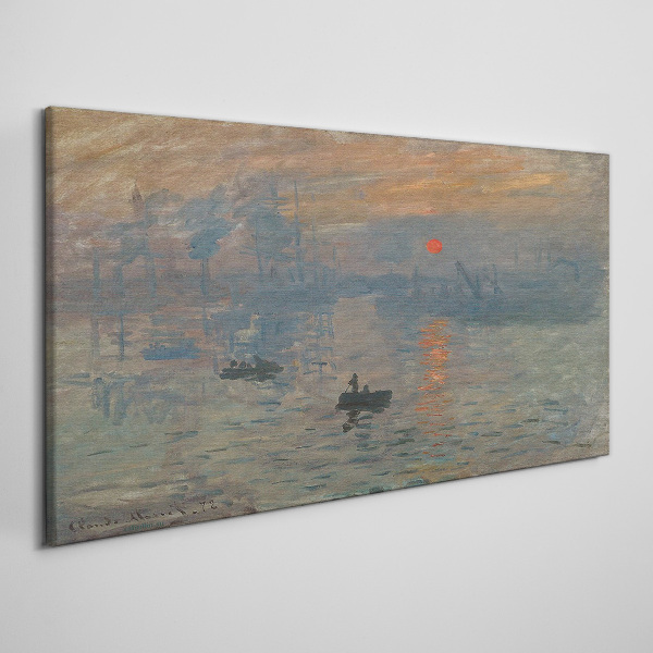 Tablou canvas Apus peste port