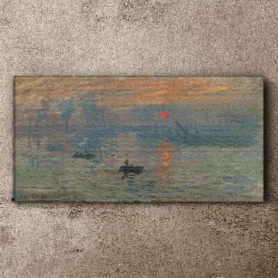 Tablou canvas Apus peste port