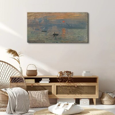 Tablou canvas Apus peste port