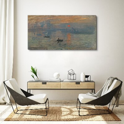 Tablou canvas Apus peste port